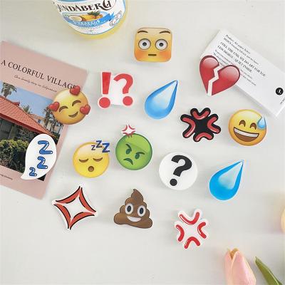 China Emoji Decoration Water Drop Hair Clip Facial Expression Bag Acrylic Super Hot Sweat Drop Accessories Side Clip Manual Hair Clip for sale