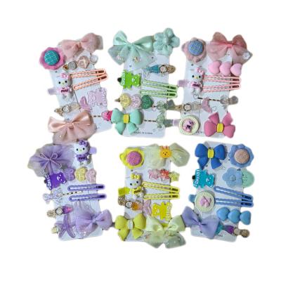 China Baby Children Cartoon Clip Headdress OEM China Style Mix Pcs Size Cute New Girls' Hair Accessary Bow Hairpin Hairpin Hair Accessory for sale