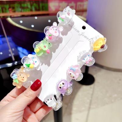 China Lovely girl's heart jade cinnamon kulomi hairpin cartoon new children's hair accessories 2022 Japanese cute small acrylic scratch clip for sale