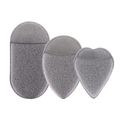 China Makeup Sponge For Beauty Makeup 3 Pcs Sprinkle Drop Heart Shape Finger Pouch Exfoliating Clean Face Makeup Remover Sponge for sale