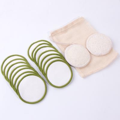 China Reusable Natural Bamboo Cotton Makeup Remover Pads Cotton Pads Makeup Remover for sale