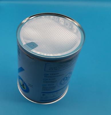 China Food Round Shape 800g Empty Infant Formula Tin Can Easy Open Top Metal Tin Can For Baby Milk Powder for sale