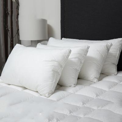 China Manufacturer 100% Polyester Luxury Hotel White Linen Sustainable Pillow / Hotel Life Pillow For Hilton Hotel for sale