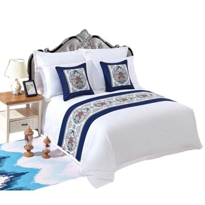 China Sustainable Hotel Design King Size Bed Sheet For Sale Hotel Bedding Set for sale