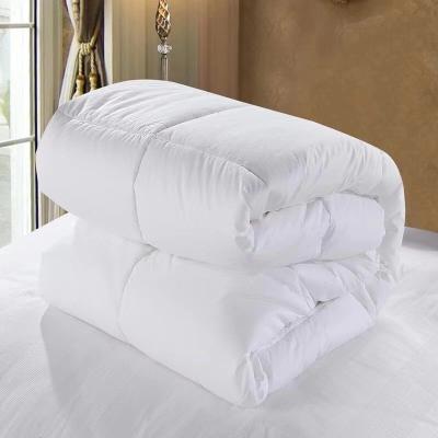 China Wholesale Soft White Polyester Microfiber Comforter For Hotel, With Cotton Fabric White Comforter Cover Set for sale