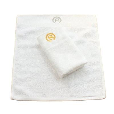 China Child Safe Hand Towel for Hotel and Resorts, 100% White Cotton Washcloth Towels for Hospitality for sale