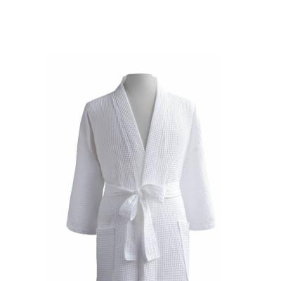 China Hotel Waffle Robe - Women's Shawl Bathrobe 100% Cotton Robe for Histon Hotel for sale