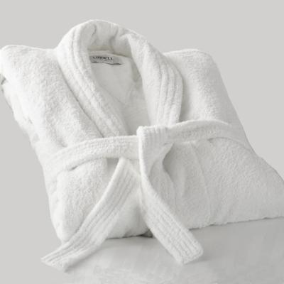 China Wholesale Breathable White 100% Cotton Terry Hotel Bathrobe For Guest,Luxury Spa Hotel Robe for sale