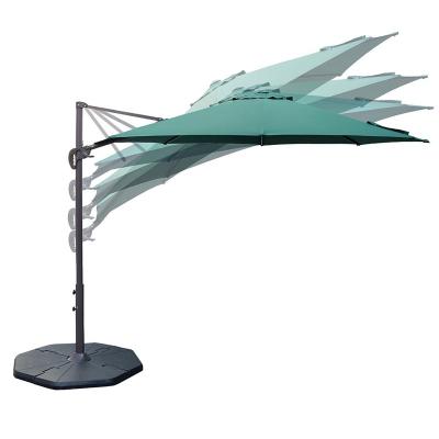 China KingdomEasy Outdoor Furniture QINDA Le Papillon Patio Umbrella Open Lift 360 Degree Rotatio for sale