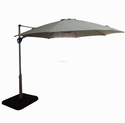 China 360 Degree Rotatio Roma Umbrella Outdoor Furniture QINDA Le Papillon Patio Umbrella Wood Printing Pole Easy Open Rib Fiberglass for sale