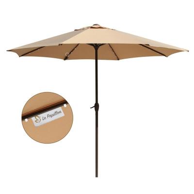 China QINDA Le Papillon Outdoor Furniture Outdoor Patio Umbrella With Lamp Beads Parasol With Led Light for sale