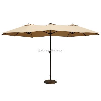 China QINDA Le Papillon Patio Furniture Outdoor Outdoor Umbrella Double Sided Parasol for sale