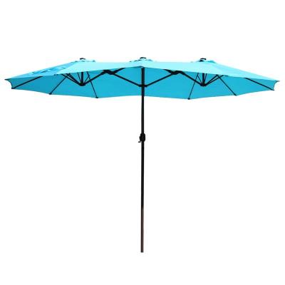 China QINDA Le Papillon Patio Furniture Outdoor Outdoor Umbrella Double Sided Parasol for sale