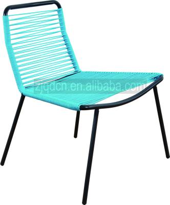 China Outdoor rope garden chair leisure garden chair funiture steel chair with KD legs wholesale for sale