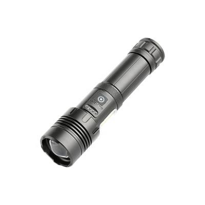 China Super Bright Led Flashlights Doubles Lamp Factory Design High Quality USB Rechargeable Tactical Torches for sale