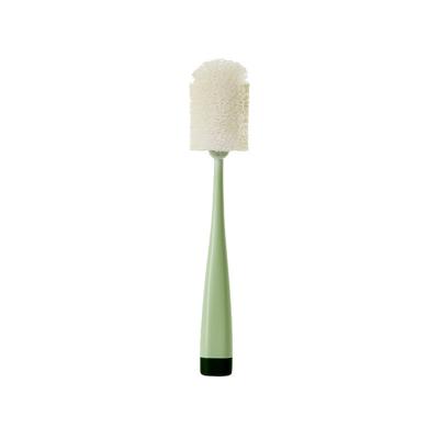 China Viable Creative Kitchen Cleaning Brush Handle Long Sponge Wash Clean Milk Bottle Washing Mug Cup Brush Without Dead Angle for sale