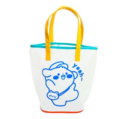 China Handled See Through 2021 Wholesale 2021 Hot Selling Transparent Plastic Ladies Clear Bum Tote Bag Beach Bag Handbag PVC Women Cartoon Handled for sale