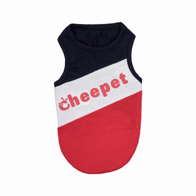 China Small T-shirts Polyester Clothes Summer Puppy Worry Stocked Cool Vest Pet For Dog for sale