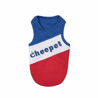 China Wholesale Fashion Sustainable Sports Cheepet Dog Clothes Matching Colors Dog Basketball Vest Dogs Clothes for sale