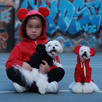 China Viable Color Contrast Design Camp Dog Pocket Hoodie Dog Hoodies Plain Pet Clothes for sale