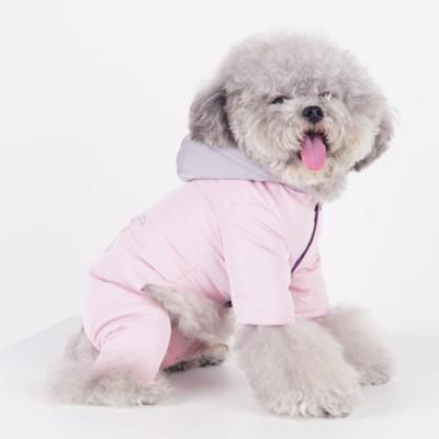 China Sustainable Winter Four Leg Cotton Padded Designer Pique Stretchy Dog Hoodie for sale