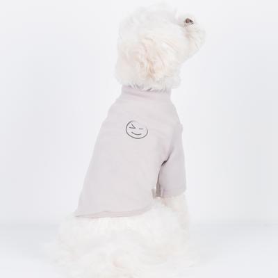 China Breathable Vintage Sustainable Single Pet Apparel Dog Long Sleeve Shirt Pet T-Shirts for sale