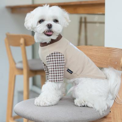 China Viable Dog Shirt Fashion Collar Patchwork Contrast Color Funny Multi Dog Shirt for sale