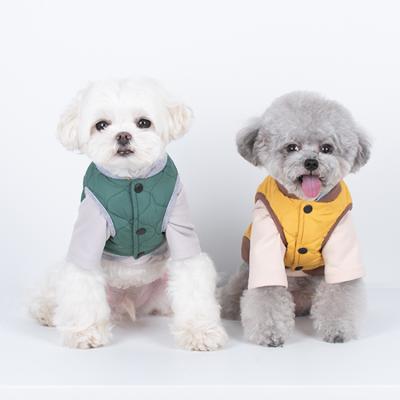 China Small Embroidery Label Color Design Sustainable Animal Pet Vest Cute Dog Clothes for sale