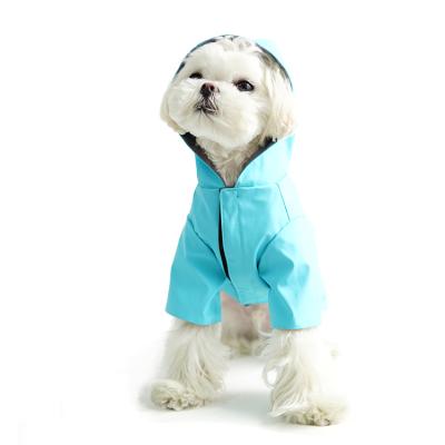 China Sustainable Designer Waterproof Reflective Dog Raincoat Dog Rain Jackets Raincoat for sale