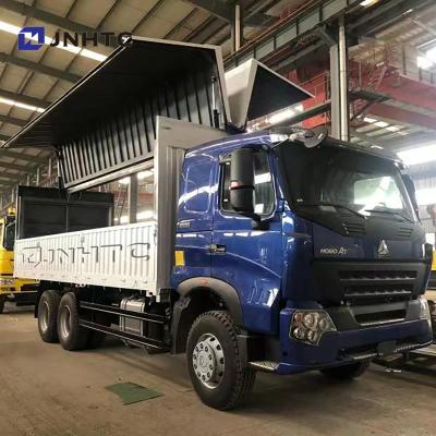 China Sinotruk HOWO A7 Cargo Truck 6X4 10 Wheeler Wing Van Wingspan Box Cargo Truck Wing Open Lorry Truck 10350x2496x3048mm for sale