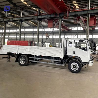 China sinotruk mini cargo van 10T howo 4X2 cargo flatbed truck for sale 7445*2330*2650mm for sale