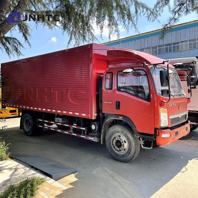 China sinotruck howo 4X2 10T mini small box cargo truck van truck for sale 6400*2330*2650mm for sale