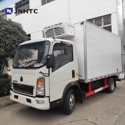 China China best fresh food transport Sinotruk howo refrigerator truck 4.5m length with adjustable temperature cooling machine right hand drive for sale