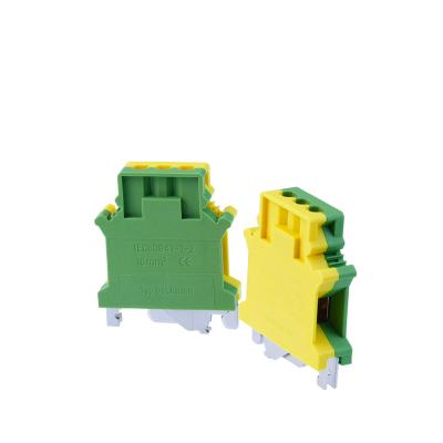 China A.W.G. USLKG-16N USLKG16N 12-4 Ground DIN Rail Terminal Block Class Connector Screw PE Terminal Block Universal for sale