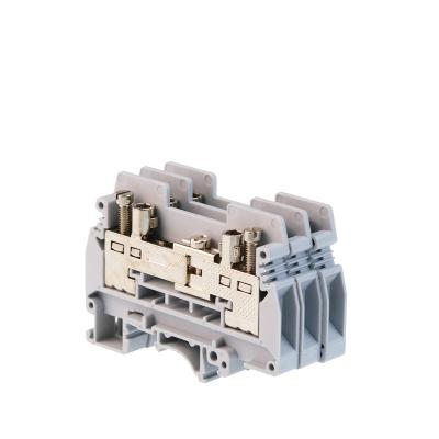 China A.W.G. test disconnect terminal block din rail terminal block URTK/S connector screw connection screw connection conductor 20-8 for sale