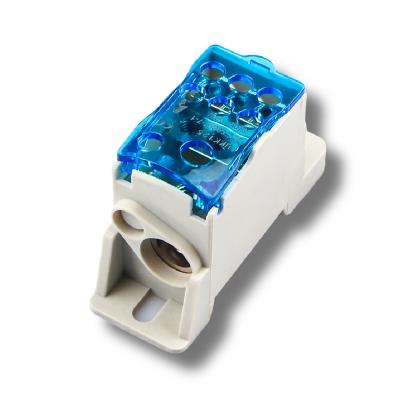 China Din Rail TB One In Six Outlet Power Distribution Block Universal Electrical Wire Connector Junction Box UKK125A UKK 125A for sale