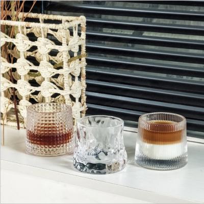 China KOREAN in Lattice Crystal Glass Whiskey Glass Liquor Cup Wine Bar Household Wine Set Running Beer Mug for sale