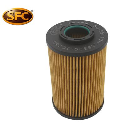 China Hyundai oil filters 26320-3C250 use on high quality Hyundai car element factory sale for sale