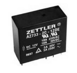 Китай Реле DPDT 10A 12VDC 650Ohm AZ733-2C-12D ZETTLER электрическое механическое через отверстие продается