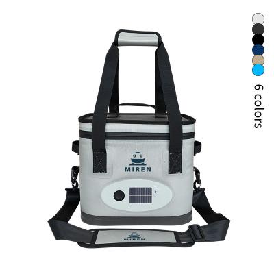 China Insulated 24 Can Cooler Bag With Shoulder Strap Front Pocket And Anti Leakage Zipper zu verkaufen