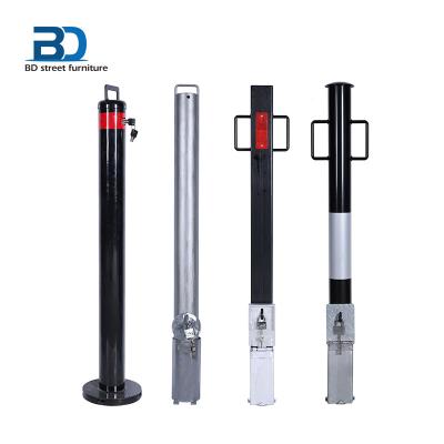 China Standard carbon steel/304ss/316ss sleeve lock lift up bollard lockable for security for sale