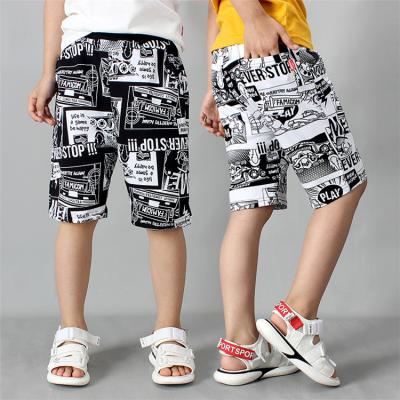 China Anti-pilling new fashion 95%cotton 5%spandexboys 2 color shorts pants kids sports short pants in stock for sale