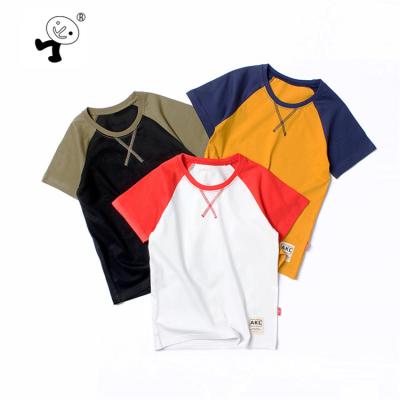 China Factory Price Wholesale Cotton Anti-Shrink O-Neck Casual 100% Short Sleeve Boy T-Shirt For Kids for sale