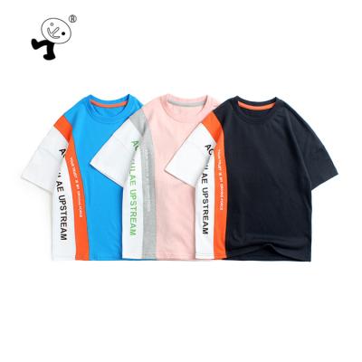 China Wholesale Anti-shrink Short Sleeve Boy's Factory Price Children's Creative 100 Cotton T-shirt T-shirt for sale