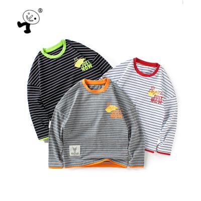 China Hot Selling Size Quality Fashion Anti-Shrink Custom Made T Shirt Cheap Long Sleeve Shirt For 4-14 Years Old Boys for sale