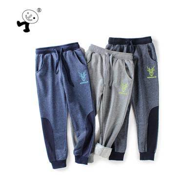 China custom manufacture Spring Autumn Anti-wrinkle 95%cotton 5%spandex integral boys school pants kids pants for kids for sale