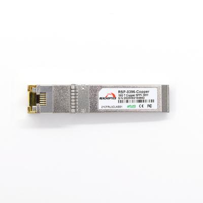 China New Model Network Customized 10G T Copper RJ45 SFP+ 30m Optical Transceiver for sale