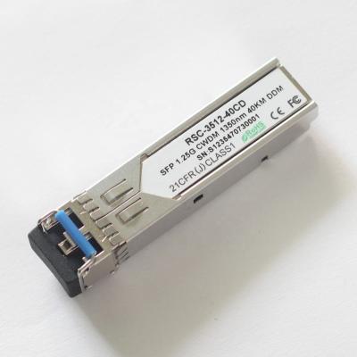 China CWDM Network CWDM SFP 1.25G 1350nm Transceiver Module 40km LC Interface With DDM Function for sale