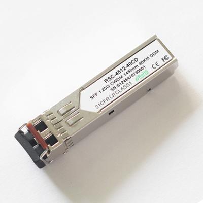 China CWDM Network Factory Supply 1.25G CWDM SFP 120km Direct Optical Transceiver 1450~1610nm Module for sale