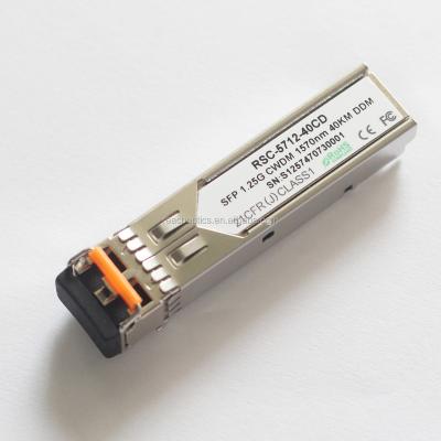 China CWDM Network CWDM SFP 1.25G 1570nm Transceiver Module 40km LC Interface With DDM Function for sale